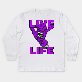 Live Life Joker Kids Long Sleeve T-Shirt